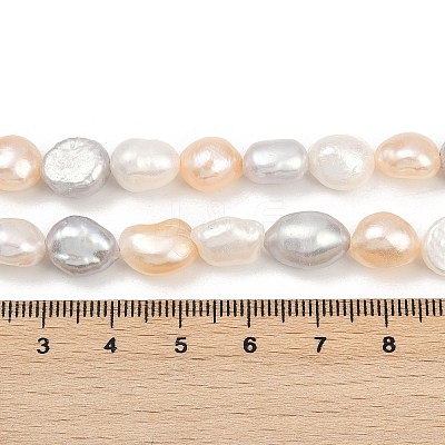 Natural Cultured Freshwater Pearl Beads Strands PEAR-P064-20K-09F-1