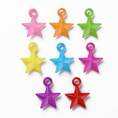 Opaque Acrylic Pendants MACR-N013-029-B01-1