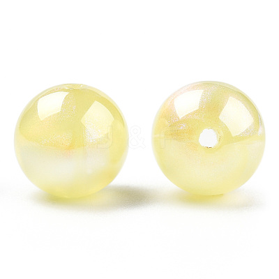 ABS Plastic Imitation Pearl Beads PACR-N013-01B-05-1