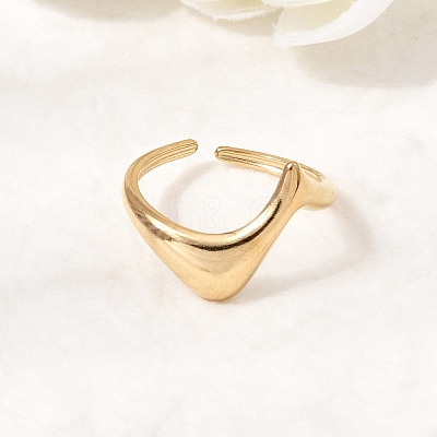 304 Stainless Steel Cuff Open Rings RJEW-T034-03G-1