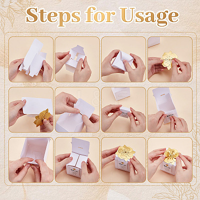 40Pcs Cardboard Candy Packing Boxes CON-WA0001-09-1