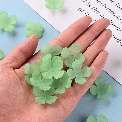 Frosted Acrylic Bead Caps MACR-S371-06A-733-1