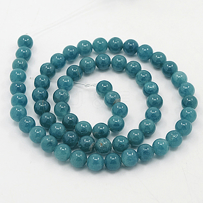 Natural White Jade Beads Strands X-G-G051-R1-8mm-1