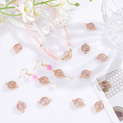 26pcs 13 styles Glass Connector Charms GLAA-PH0002-86-1