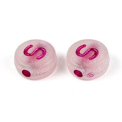 Luminous Frosted Acrylic Beads FACR-T008-02S-1