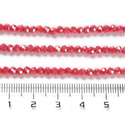 Electroplate Opaque Glass Beads Strands EGLA-A035-P3mm-A03-1