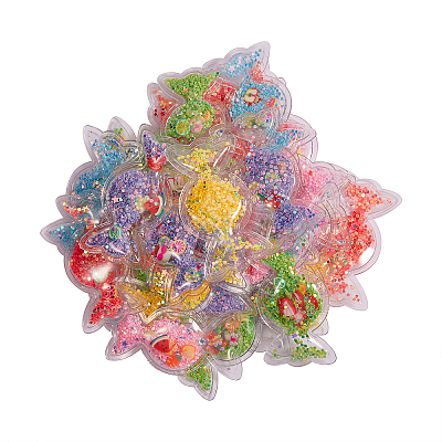 30Pcs 6 Color Plastic with Resin and Polymer Clay Accessories KY-CJ0001-35-1