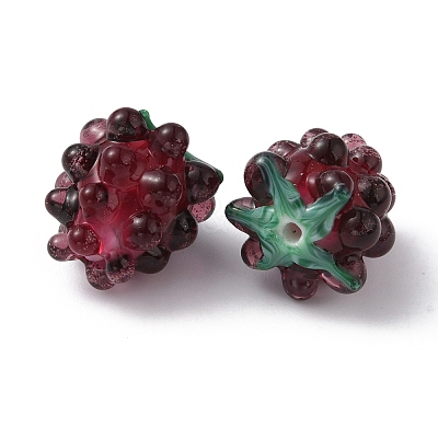 Handmade Lampwork Beads LS-LAMP-WH0012-02C-1