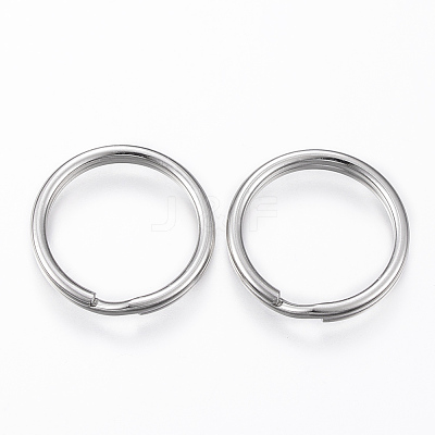 Tarnish Resistant 304 Stainless Steel Split Key Rings STAS-P178-1.2x15mm-P-1