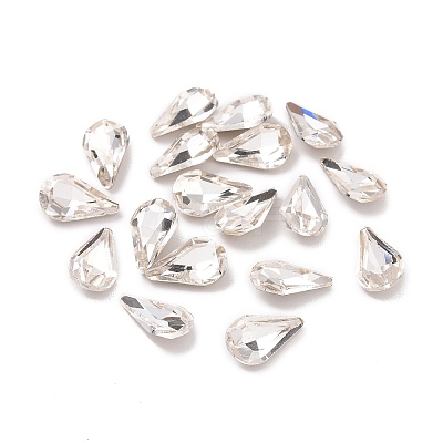 Glass Rhinestone Cabochons GGLA-P002-07C-01-1