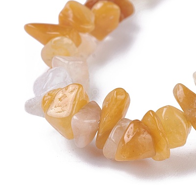 Natural Topaz Jade Beads Stretch Bracelets BJEW-JB04152-02-1