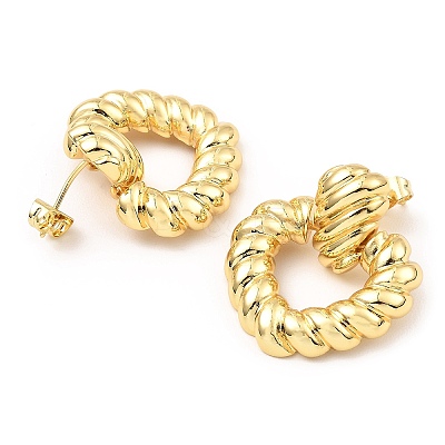 Rack Plating Brass Dangle Stud Earrings EJEW-M223-14G-1