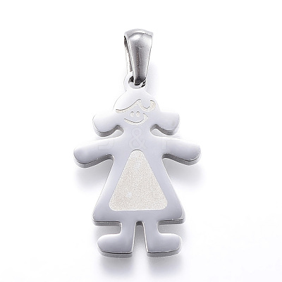 Tarnish Resistant 304 Stainless Steel Pendants STAS-K162-025P-1