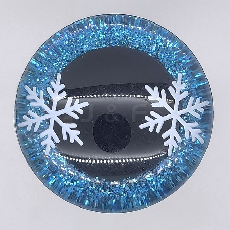 Snowflake Resin Craft Safety Eyes DIY-WH0399-97C-1
