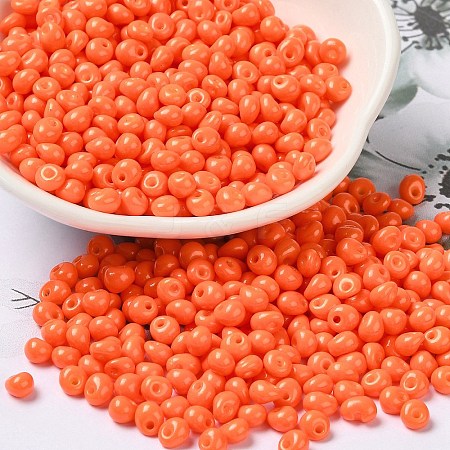 6/0 Opaque Baking Paint Glass Seed Beads X1-SEED-M012-02A-05-1