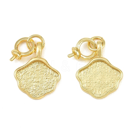 Brass Pendant Cabochon Settings KK-CBA6A75-40G-1