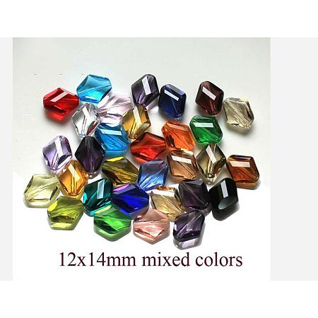 Imitation Austrian Crystal Beads SWAR-F080-12x14mm-M-1