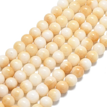 Natural Malaysia Jade Beads Strands G-L645-A01-6mm-28-1