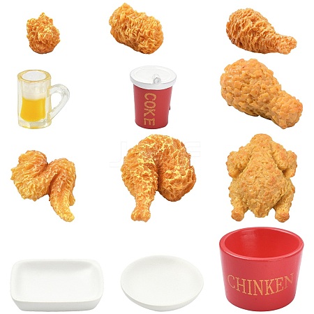 60Pcs 12 Styles Resin Miniature Ornaments AJEW-CJ0001-76-1