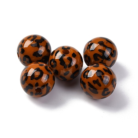 Opaque Acrylic Beads X-OACR-Q102-01B-1