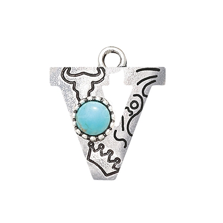 Synthetic Turquoise Pendants PW-WG43221-21-1