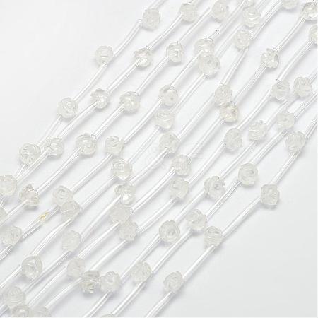 Natural Quartz Crystal Beads G-O156-B-04-1