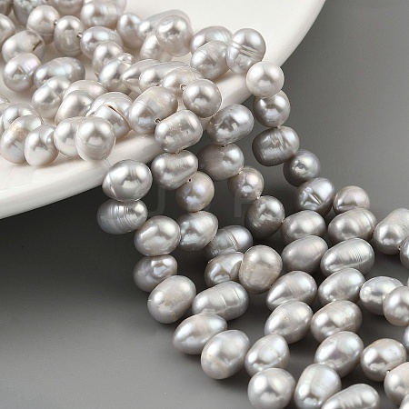 Dyed Natural Cultured Freshwater Pearl Beads Strands PEAR-A006-28B-1