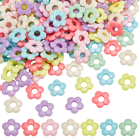 200Pcs Acrylic Bead Frame MACR-UN0001-04-1