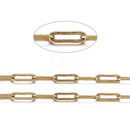 Brass Paperclip Chains CHC-S008-001C-AB-1