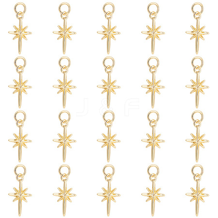 GOMAKERER 20Pcs Brass Pendants KK-GO0001-01-1