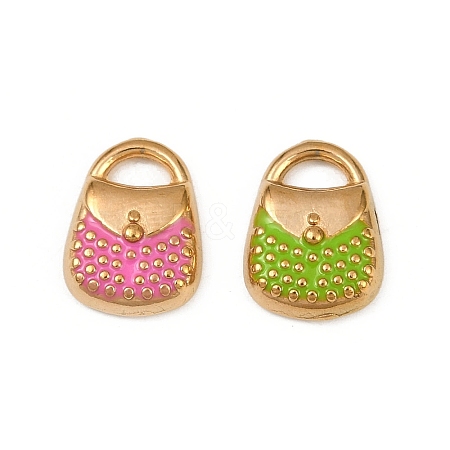 304 Stainless Steel Enamel Charms STAS-Z140-13G-1