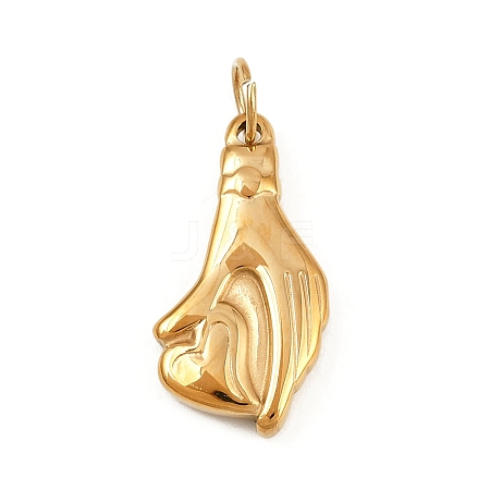 304 Stainless Steel Pendants STAS-K307-09D-G-1