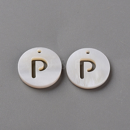 Natural Freshwater Shell Pendants LS-SHEL-Q311-008P-1