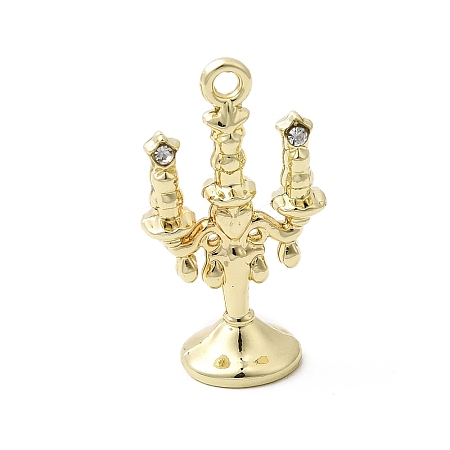 Alloy Rhinestone Pendants FIND-B060-04G-1