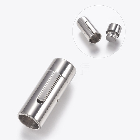 Tarnish Resistant 304 Stainless Steel Bayonet Clasps STAS-O114-049A-P-1