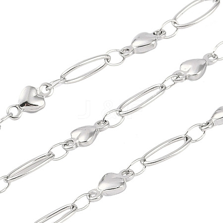 Non-Tarnish 304 Stainless Steel Link Chain CHS-H028-07B-P-1