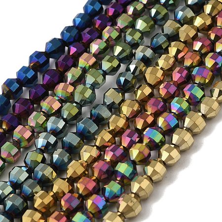 Electroplated Synthetic Non-magnetic Hematite Beads Strands G-I364-L01-1