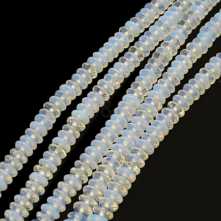 Rondelle Opalite Bead Strands G-Q447-22-1