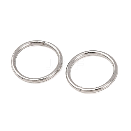 Tarnish Resistant 304 Stainless Steel Saw Cut Open Jump Rings STAS-N015-04-10x1mm-1