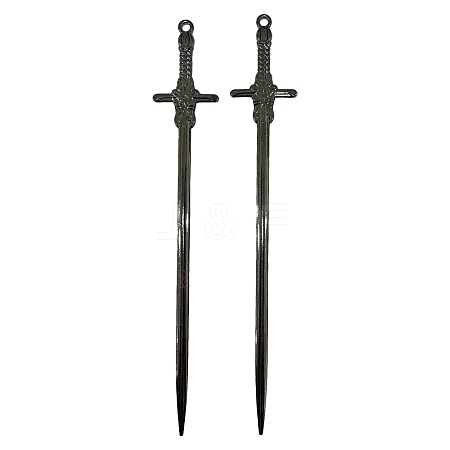 Sword Alloy Hair Sticks PW-WG0B211-04-1