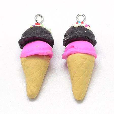 Handmade Polymer Clay Pendants CLAY-Q240-003B-1