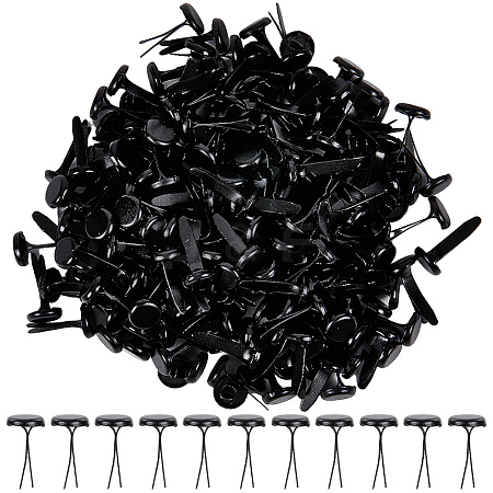 300Pcs Flat Round Iron Brads IFIN-CP0001-08-1