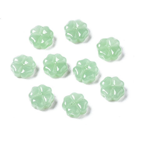 Spray Painted Glass Beads GLAA-N035-019-A02-1