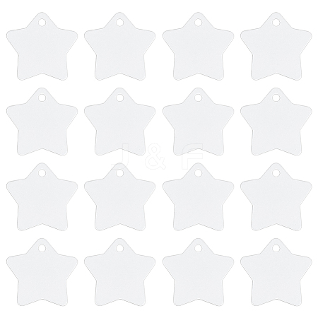 30Pcs Blank Double-sided Heat Transfer Aluminium Pendants DIY-BC0014-63B-1