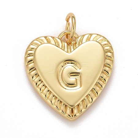 Rack Plating Real 18K Gold Plated Brass Pendants KK-E260-01G-G-1