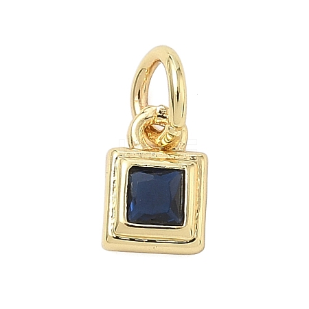 Brass Pave Cubic Zirconia Pendants KK-K368-13G-05-1