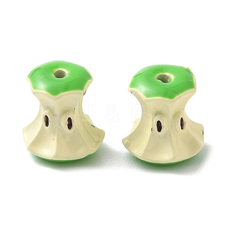 Spray Painted Alloy Beads FIND-C074-10KCG-01-1