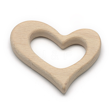 Undyed Beech Wood Big Pendants X-WOOD-R263-02-LF-1
