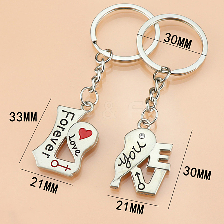 Alloy Couples Keychain LS-KEYC-PW0002-078C-1