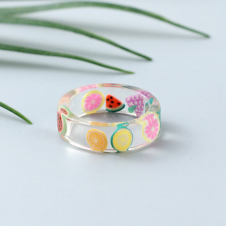 Transparent Resin Finger Rings for Women WG107A9-19-1